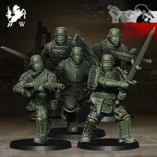 Описание картинки Germans - Shock Troopers от Manufactorum76 по цене 1 120руб | Свободный Рынок Миниатюр - СРМ