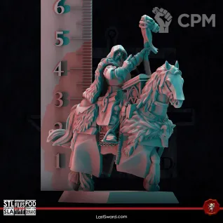 Описание картинки Wolf Priest Horse от 3Д-Печка по цене 400руб | Свободный Рынок Миниатюр - СРМ