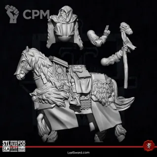 Описание картинки Wolf Priest Horse от 3Д-Печка по цене 400руб | Свободный Рынок Миниатюр - СРМ