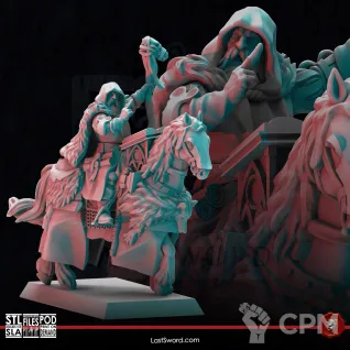 Описание картинки Wolf Priest Horse от 3Д-Печка по цене 400руб | Свободный Рынок Миниатюр - СРМ