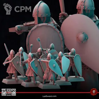 Описание картинки Normans-HeavyInfantry PoleArm Shields от 3Д-Печка по цене 900руб | Свободный Рынок Миниатюр - СРМ