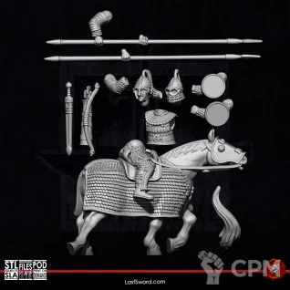 Описание картинки Late Roman Cataphracts от Manufactorum76 по цене 3 400руб | Свободный Рынок Миниатюр - СРМ