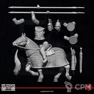 Описание картинки Late Roman Cataphracts от Manufactorum76 по цене 3 400руб | Свободный Рынок Миниатюр - СРМ