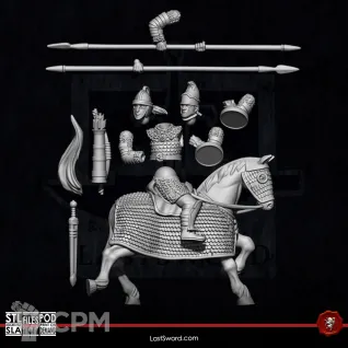 Описание картинки Late Roman Cataphracts от Manufactorum76 по цене 3 400руб | Свободный Рынок Миниатюр - СРМ