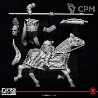 Описание картинки Late Roman Cataphracts Command Group от Manufactorum76 по цене 1 350руб | Свободный Рынок Миниатюр - СРМ