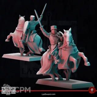 Описание картинки Normans-Baron On Horse от 3Д-Печка по цене 300руб | Свободный Рынок Миниатюр - СРМ