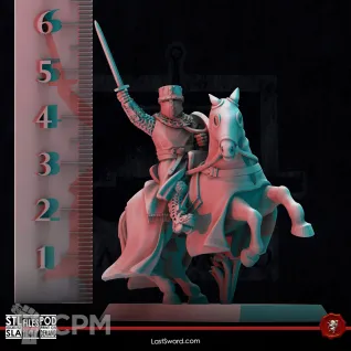 Описание картинки Normans-Baron On Horse от 3Д-Печка по цене 300руб | Свободный Рынок Миниатюр - СРМ