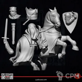 Описание картинки Normans-Baron On Horse от 3Д-Печка по цене 300руб | Свободный Рынок Миниатюр - СРМ