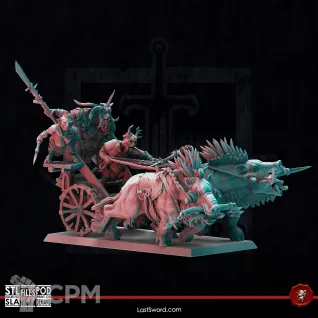 Описание картинки Beastmen Goreboard Chariot от 3Д-Печка по цене 2 400руб | Свободный Рынок Миниатюр - СРМ