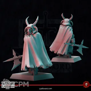 Описание картинки Beastmen Executioner with Cloack от Manufactorum76 по цене 250руб | Свободный Рынок Миниатюр - СРМ