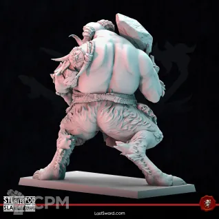 Описание картинки Beastmen Longhorn Cyclop 1 от 3Д-Печка по цене 2 000руб | Свободный Рынок Миниатюр - СРМ