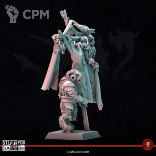 Описание картинки Beastmen Longhorn Herdbearer от 3Д-Печка по цене 350руб | Свободный Рынок Миниатюр - СРМ