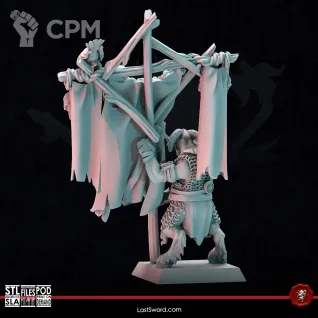 Описание картинки Beastmen Longhorn Herdbearer от 3Д-Печка по цене 350руб | Свободный Рынок Миниатюр - СРМ