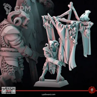 Описание картинки Beastmen Longhorn Herdbearer от 3Д-Печка по цене 350руб | Свободный Рынок Миниатюр - СРМ