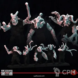 Описание картинки Beastmen Longhorn Bestigors Upgrade от 3Д-Печка по цене 400руб | Свободный Рынок Миниатюр - СРМ