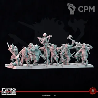 Описание картинки Mongrel archers herd от 3Д-Печка по цене 1 200руб | Свободный Рынок Миниатюр - СРМ
