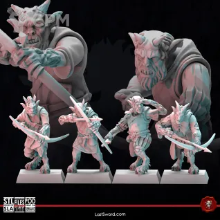 Описание картинки Mongrel archers herd от 3Д-Печка по цене 1 200руб | Свободный Рынок Миниатюр - СРМ