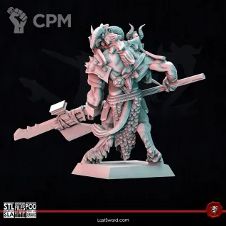 Описание картинки Beastmen Mutant Warlord от 3Д-Печка по цене 250руб | Свободный Рынок Миниатюр - СРМ