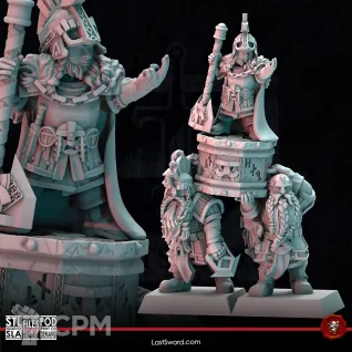 Описание картинки Dwarves Clan Heir on Oath Stone от Recruiter по цене 650руб | Свободный Рынок Миниатюр - СРМ