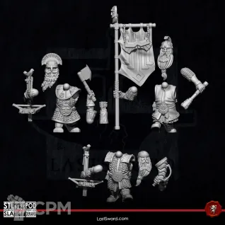 Описание картинки Dwarfs Crossbow от 3Д-Печка по цене 1 100руб | Свободный Рынок Миниатюр - СРМ