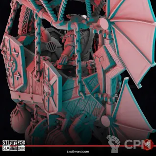 Описание картинки Dwarf Balloon Steam от 3Д-Печка по цене 1 500руб | Свободный Рынок Миниатюр - СРМ