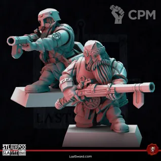 Описание картинки Dwarf Handgunners от 3Д-Печка по цене 1 000руб | Свободный Рынок Миниатюр - СРМ