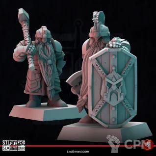 Описание картинки Veteran Dwarfs от 3Д-Печка по цене 1 200руб | Свободный Рынок Миниатюр - СРМ