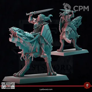 Описание картинки Fallen Princess On Raptor от Manufactorum76 по цене 350руб | Свободный Рынок Миниатюр - СРМ