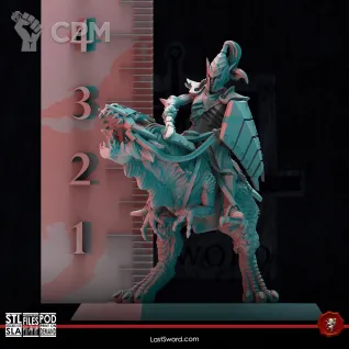 Описание картинки Fallen Princess On Raptor от Manufactorum76 по цене 350руб | Свободный Рынок Миниатюр - СРМ