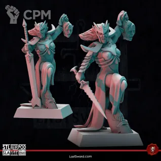 Описание картинки Vestals on Foot от Manufactorum76 по цене 1 650руб | Свободный Рынок Миниатюр - СРМ