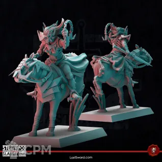 Описание картинки Vestals on Horse от Manufactorum76 по цене 3 000руб | Свободный Рынок Миниатюр - СРМ