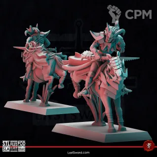 Описание картинки Vestals on Horse от Manufactorum76 по цене 3 000руб | Свободный Рынок Миниатюр - СРМ