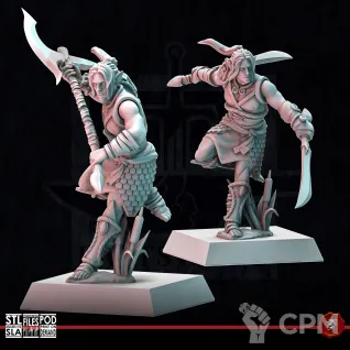 Описание картинки Tree Kin Bladedancers от Manufactorum76 по цене 1 100руб | Свободный Рынок Миниатюр - СРМ