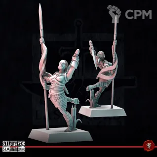 Описание картинки Tree Kin Bladedancers от Manufactorum76 по цене 1 100руб | Свободный Рынок Миниатюр - СРМ