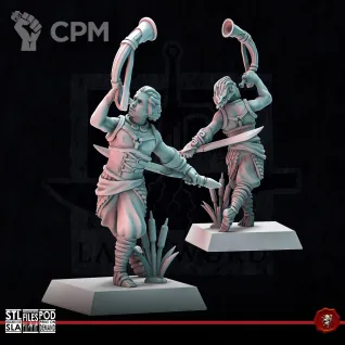 Описание картинки Tree Kin Bladedancers от Manufactorum76 по цене 1 100руб | Свободный Рынок Миниатюр - СРМ