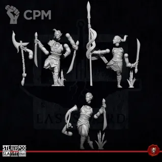 Описание картинки Tree Kin Bladedancers от Manufactorum76 по цене 1 100руб | Свободный Рынок Миниатюр - СРМ