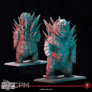 Описание картинки Elemental Bear от Manufactorum76 по цене 3 000руб | Свободный Рынок Миниатюр - СРМ