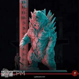 Описание картинки Elemental Bear от Manufactorum76 по цене 3 000руб | Свободный Рынок Миниатюр - СРМ