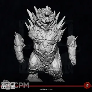 Описание картинки Elemental Bear от PocketSized Prints по цене 2 700руб | Свободный Рынок Миниатюр - СРМ
