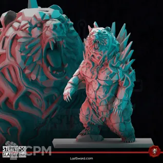 Описание картинки Elemental Bear от Manufactorum76 по цене 3 000руб | Свободный Рынок Миниатюр - СРМ