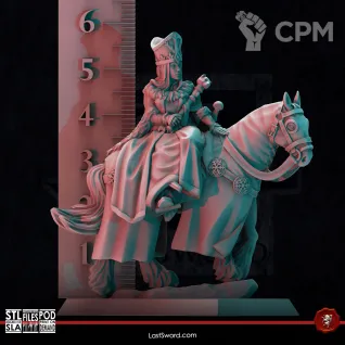 Описание картинки Zarina on Horse от 3Д-Печка по цене 350руб | Свободный Рынок Миниатюр - СРМ