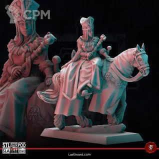 Описание картинки Kislev Zarina on horse от Recruiter по цене 500руб | Свободный Рынок Миниатюр - СРМ