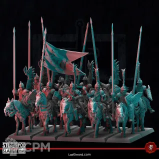 Описание картинки Winged Hussars от Manufactorum76 по цене 2 800руб | Свободный Рынок Миниатюр - СРМ