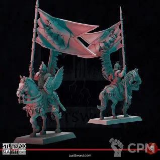 Описание картинки Winged Hussars от Manufactorum76 по цене 2 800руб | Свободный Рынок Миниатюр - СРМ