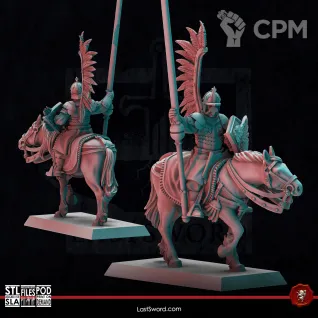 Описание картинки Winged Hussars от Manufactorum76 по цене 2 800руб | Свободный Рынок Миниатюр - СРМ