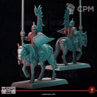 Описание картинки Winged Hussars от Manufactorum76 по цене 2 800руб | Свободный Рынок Миниатюр - СРМ