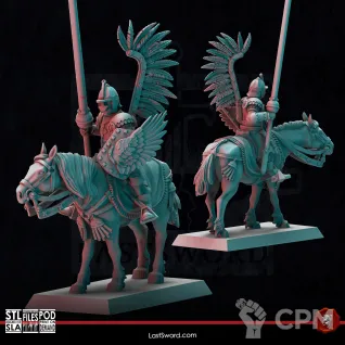 Описание картинки Winged Hussars от Manufactorum76 по цене 2 800руб | Свободный Рынок Миниатюр - СРМ