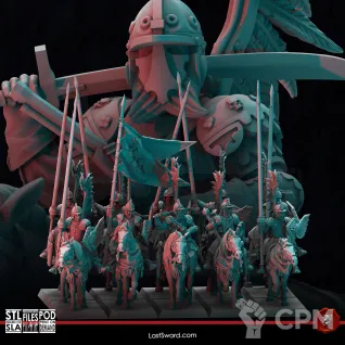 Описание картинки Winged Hussars от Manufactorum76 по цене 2 800руб | Свободный Рынок Миниатюр - СРМ