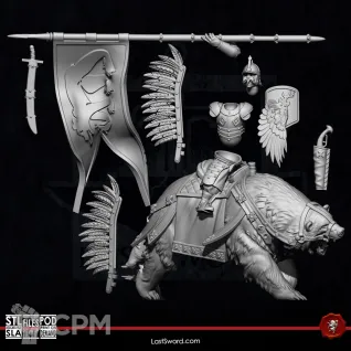 Описание картинки Kislev Winged Hussars on bears от Recruiter по цене 2 250руб | Свободный Рынок Миниатюр - СРМ
