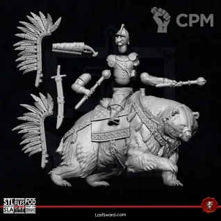 Описание картинки Kislev Winged Hussars on bears от Recruiter по цене 2 250руб | Свободный Рынок Миниатюр - СРМ